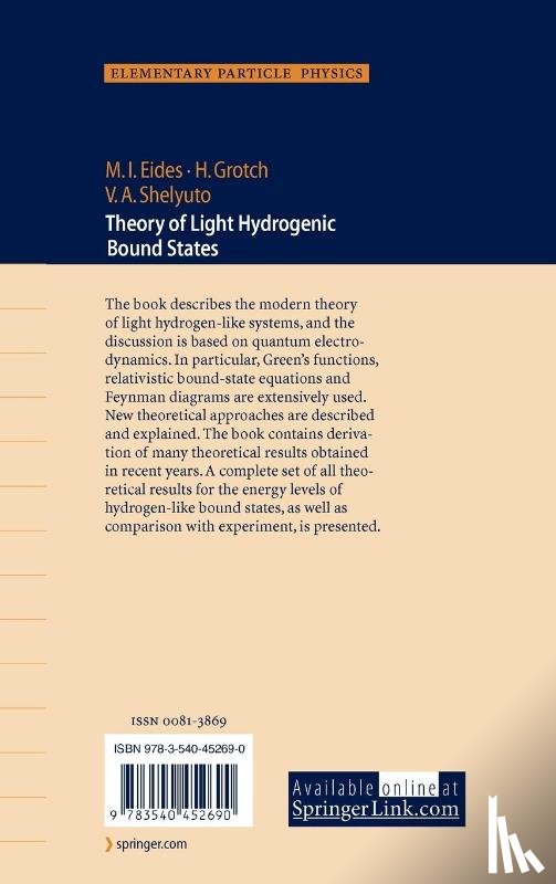 Michael I. Eides, Howard Grotch, Valery A. Shelyuto - Theory of Light Hydrogenic Bound States