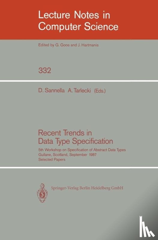  - Recent Trends in Data Type Specification