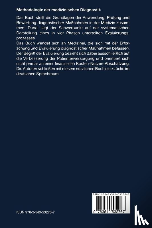 J. Kobberling, Klaus Richter, Hans J. Trampisch, J. Windeler - Methodologie der Medizinischen Diagnostik