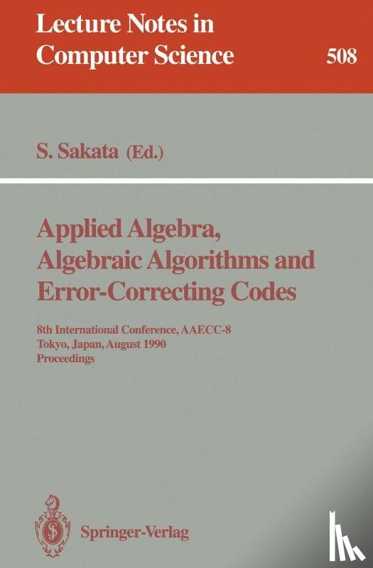  - Applied Algebra, Algebraic Algorithms and Error-Correcting Codes