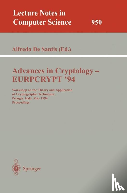 - Advances in Cryptology - EUROCRYPT '94