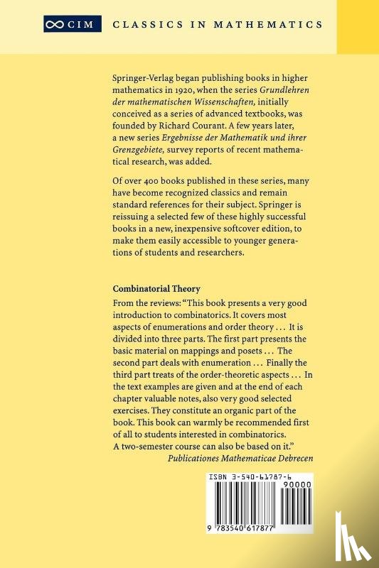 Martin Aigner - Combinatorial Theory