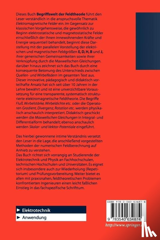 Schwab, Adolf J. - Begriffswelt der Feldtheorie