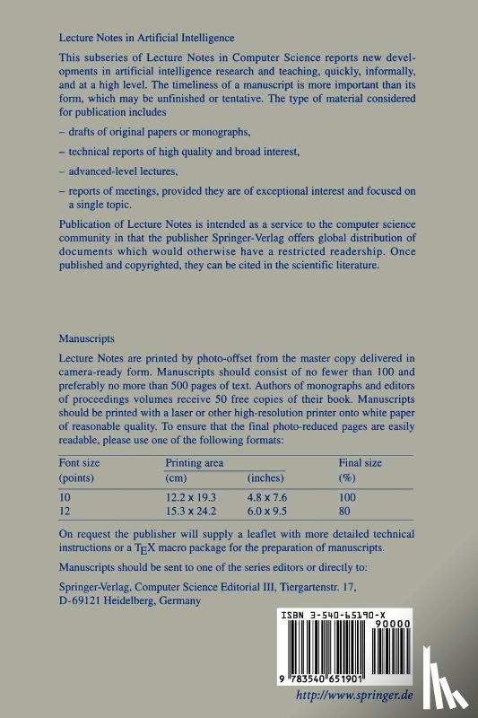  - Advances in Artificial Intelligence