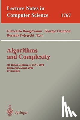  - Algorithms and Complexity