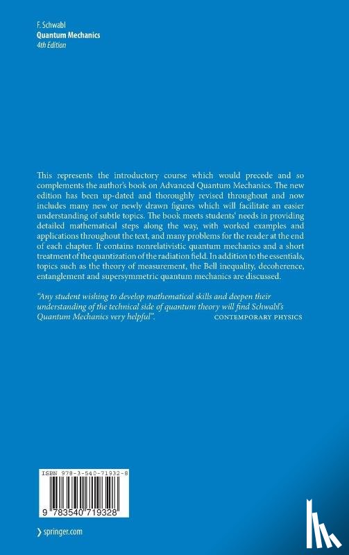 Schwabl, Franz - Quantum Mechanics