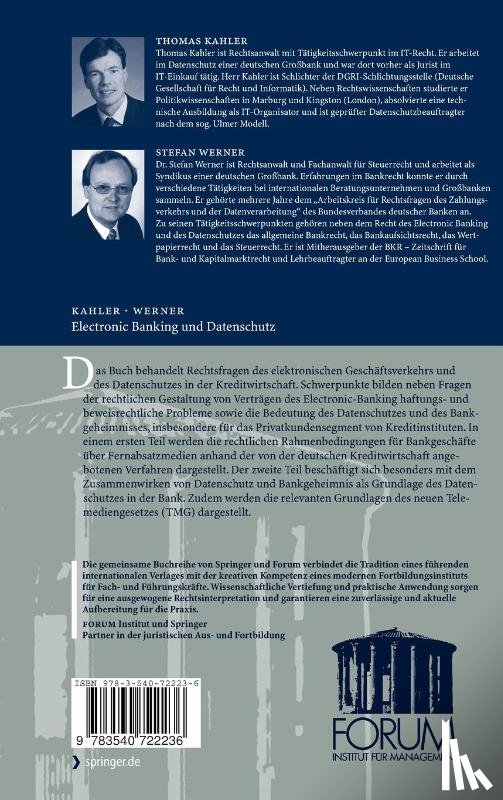 Thomas Kahler, Stefan Werner - Electronic Banking und Datenschutz