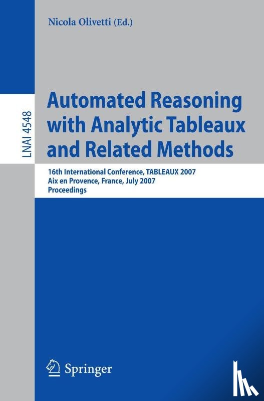  - Automated Reasoning with Analytic Tableaux and Related Methods