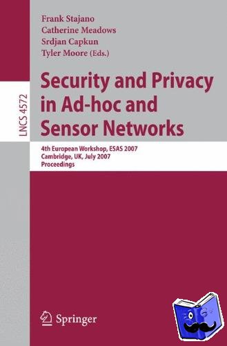  - Security and Privacy in Ad-hoc and Sensor Networks