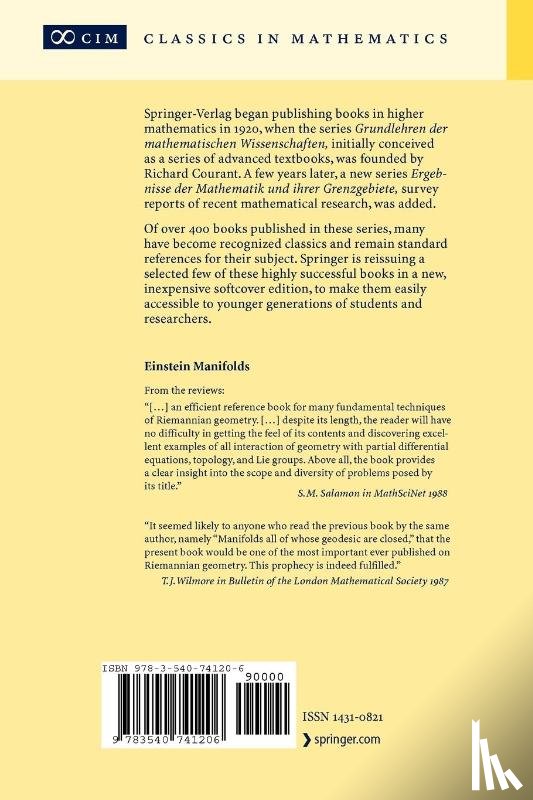 Arthur L. Besse - Einstein Manifolds