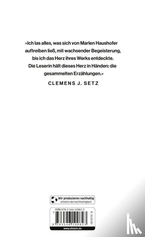 Haushofer, Marlen - Gesammelte Erzählungen