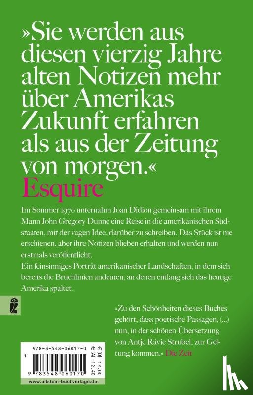 Didion, Joan - Süden und Westen