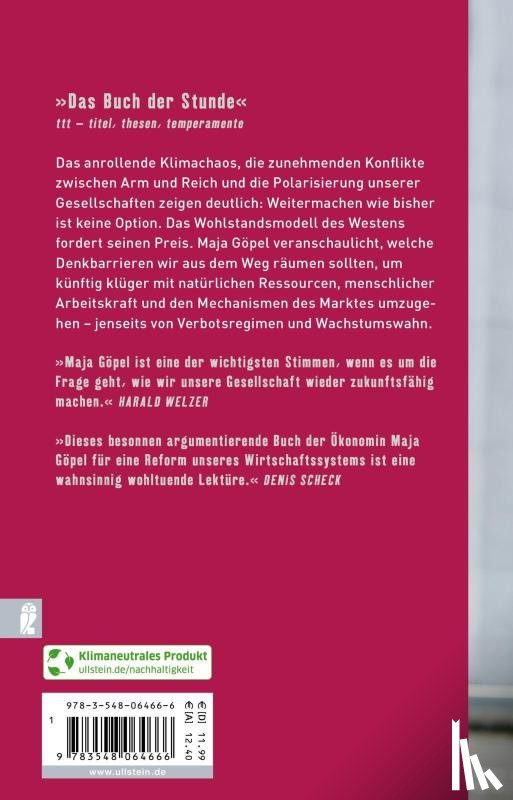 Göpel, Maja - Unsere Welt neu denken