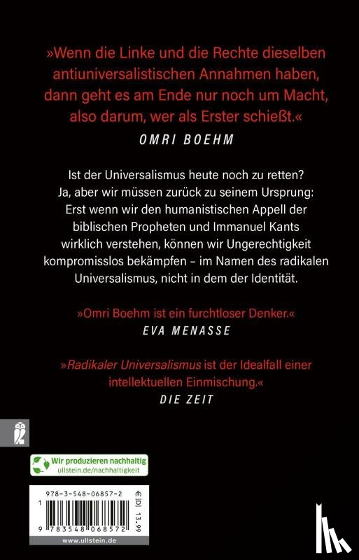 Boehm, Omri - Radikaler Universalismus