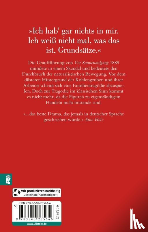 Hauptmann, Gerhart - Vor Sonnenaufgang
