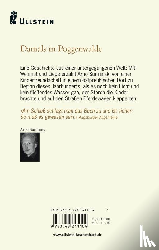 Surminski, Arno - Damals in Poggenwalde