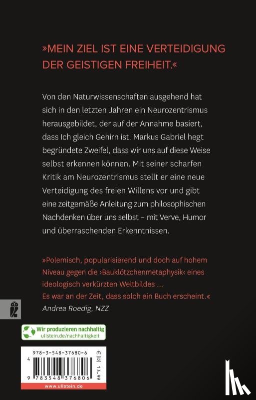 Gabriel, Markus - Ich ist nicht Gehirn