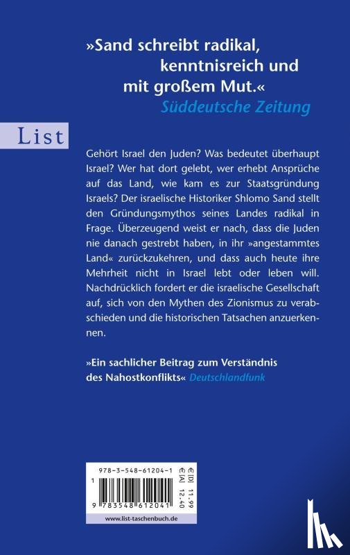 Sand, Shlomo - Die Erfindung des Landes Israel