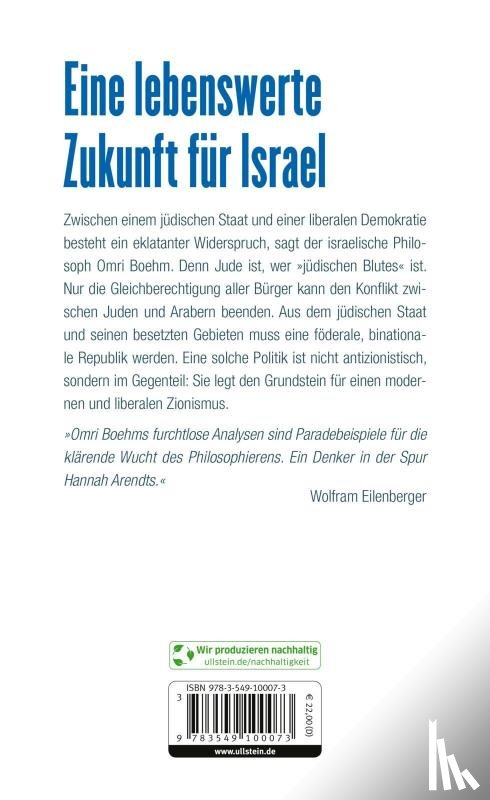 Boehm, Omri - Israel - eine Utopie