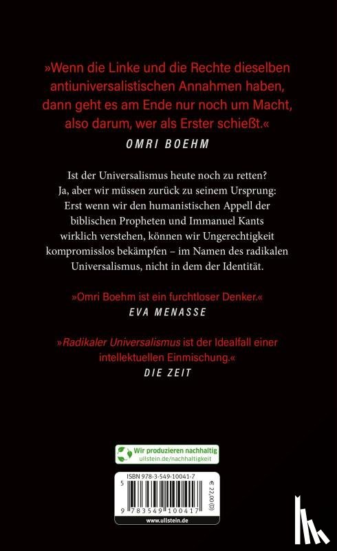 Boehm, Omri - Radikaler Universalismus