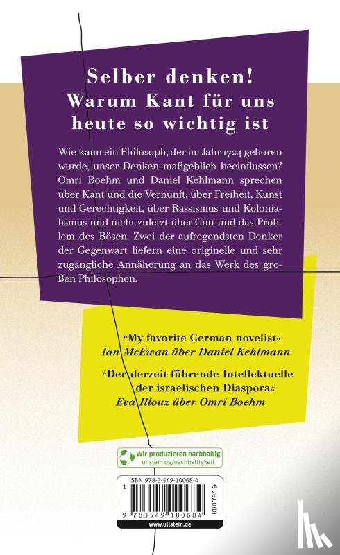 Boehm, Omri, Kehlmann, Daniel - Der bestirnte Himmel über mir