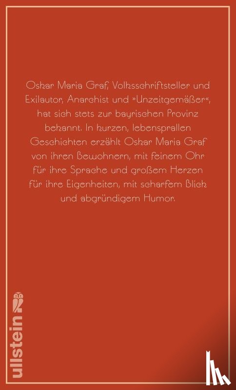 Graf, Oskar Maria - Minutengeschichten