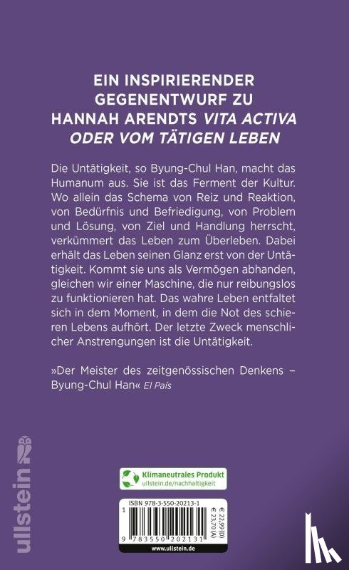 Han, Byung-Chul - Vita contemplativa