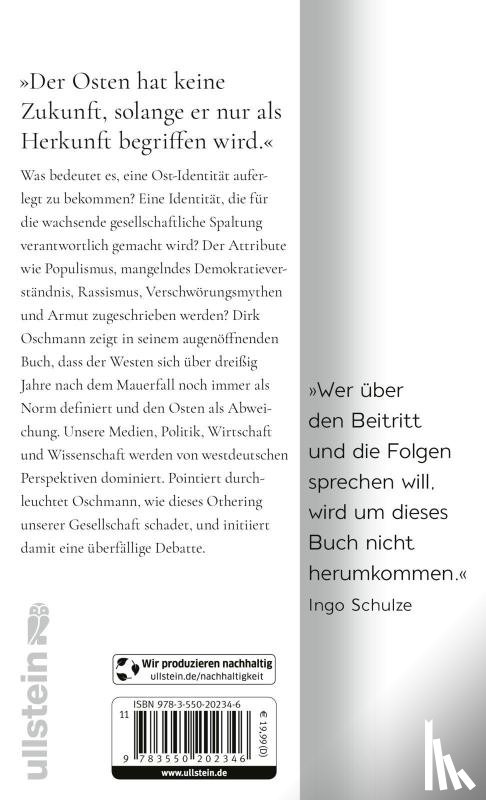 Oschmann, Dirk - Der Osten: eine westdeutsche Erfindung