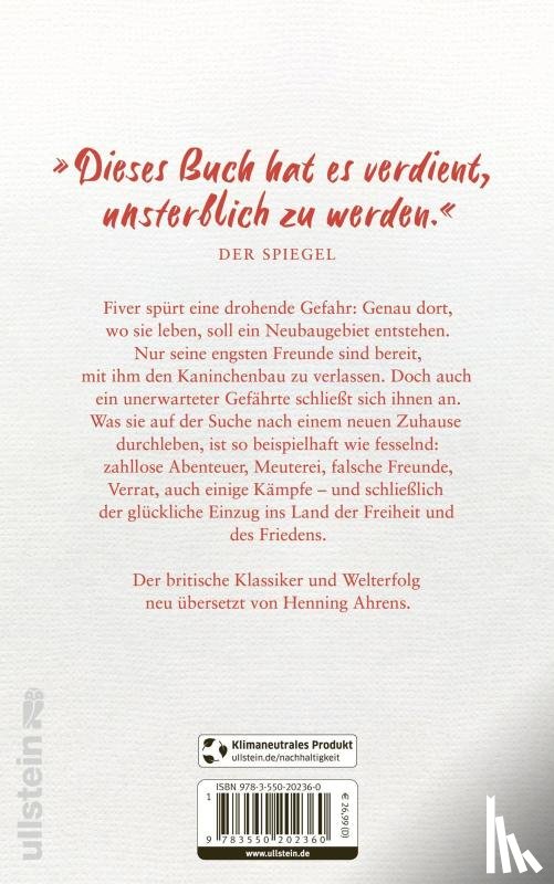 Adams, Richard - Unten am Fluss - 'Watership Down'