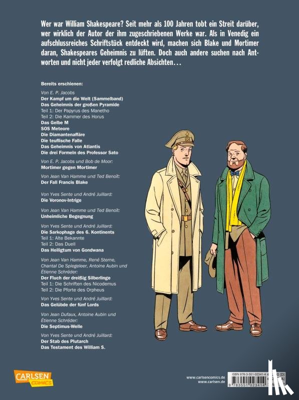 Sente, Yves - Blake und Mortimer 21: Das Testament des William S.