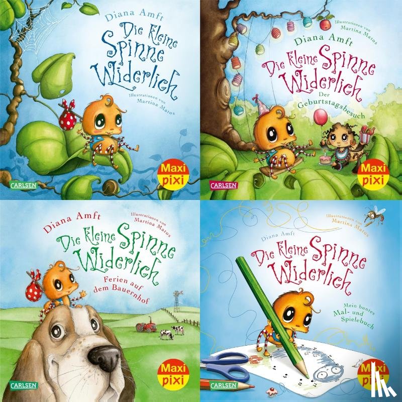 Amft, Diana - Maxi-Pixi-4er-Set 76: Die kleine Spinne Widerlich (4x1 Exemplar)