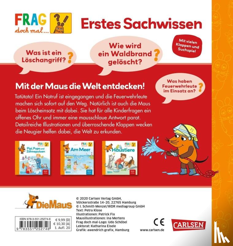 Klose, Petra - Frag doch mal ... die Maus: Feuerwehr