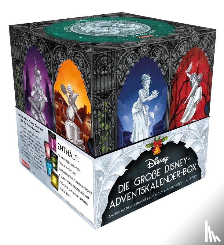Disney, Walt - Disney: Die große Disney-Adventskalender-Box 2025 - Zauberhafte Weihnachts-Box mit 24 Büchern und 1.152 Seiten für Young Adults