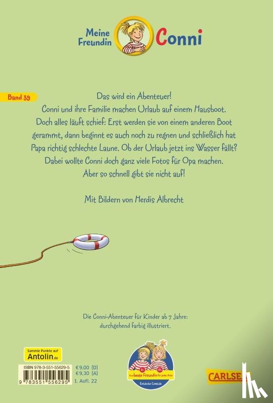 Boehme, Julia - Conni Erzählbände 39: Conni und das Hausboot-Abenteuer