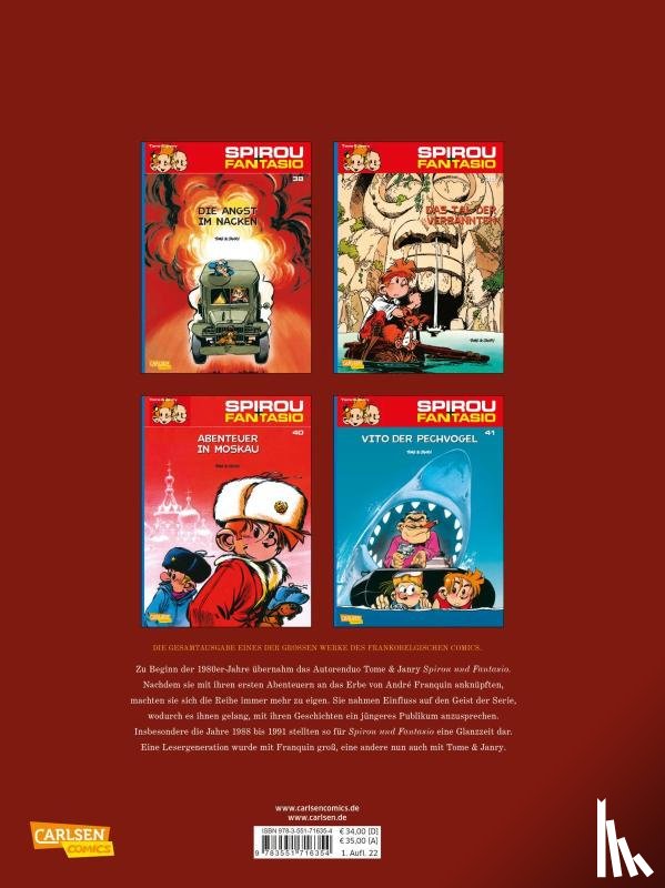 Tome - Spirou und Fantasio Gesamtausgabe 15: 1988-1991