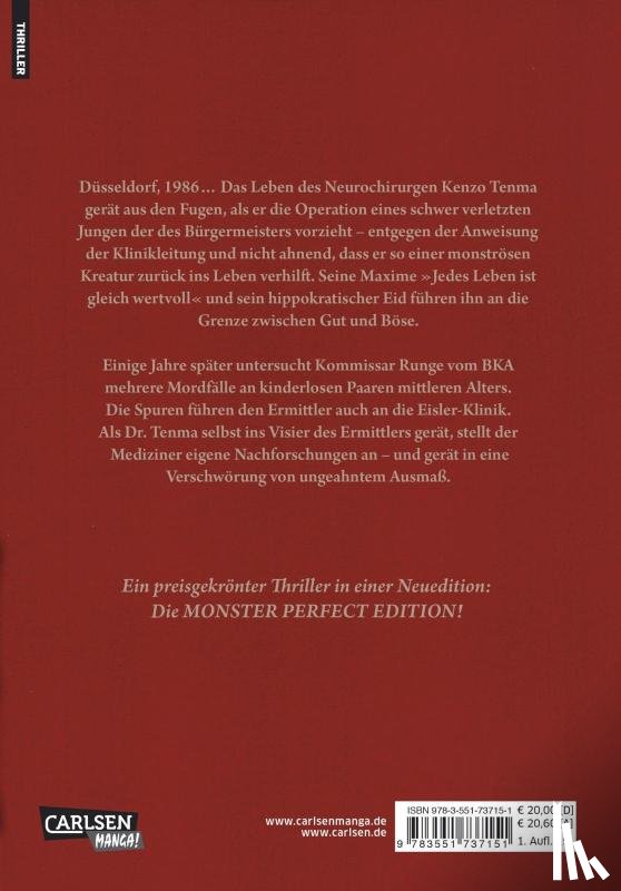 Urasawa, Naoki - Monster Perfect Edition 1