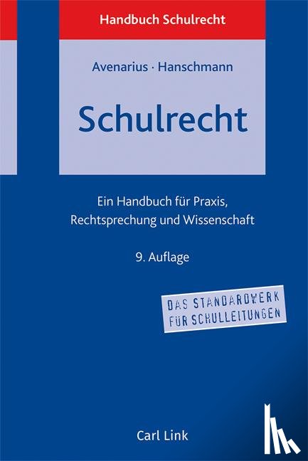 Avenarius, Hermann, Hanschmann, Felix - Schulrecht