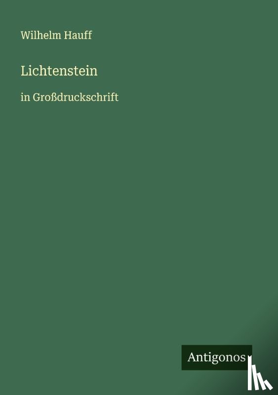 Hauff, Wilhelm - Lichtenstein
