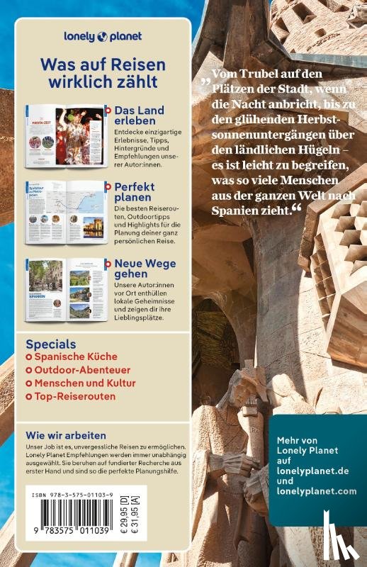 Noble, Isabella, Butler, Stuart, Diaz, Natalia, Ditaranto, Jamie - LONELY PLANET Reiseführer Spanien