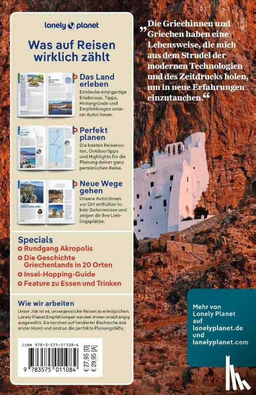 Averbuck, Alexis, Richmond, Simon, Smith, Helena, Souli, Sarah - LONELY PLANET Reiseführer Griechenland