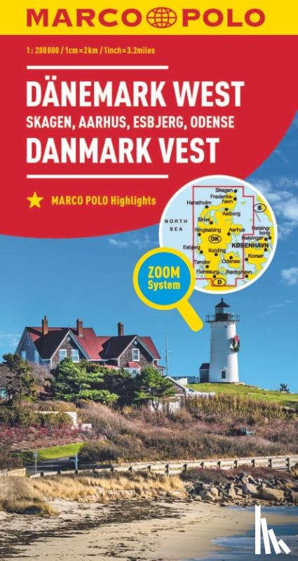  - Marco Polo Wegenkaart Denemarken West - Skagen