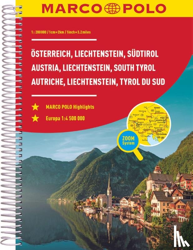 Marco Polo Verlag - MARCO POLO Reiseatlas Österreich, Liechtenstein, Südtirol 1:200.000
