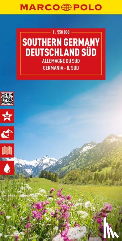 Marco Polo Verlag - MARCO POLO Reisekarte Deutschland Süd 1:550.000