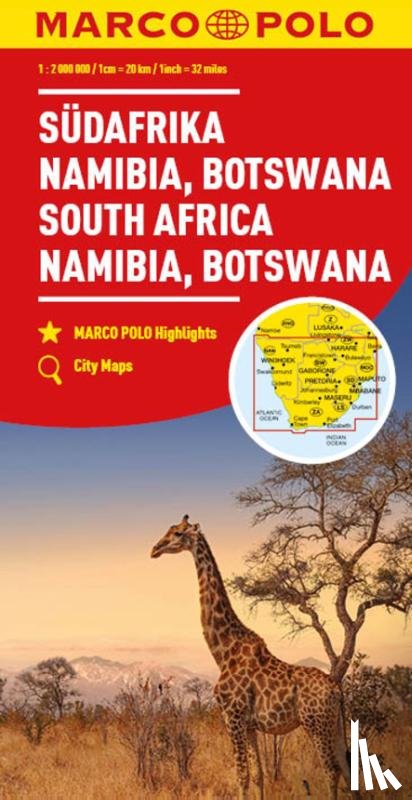 Marco Polo - South Africa, Namibia & Botswana Marco Polo Map