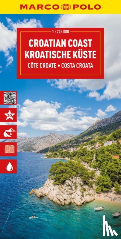  - Marco Polo Wegenkaart Kroatische Kust, Istrië, Dalmatië