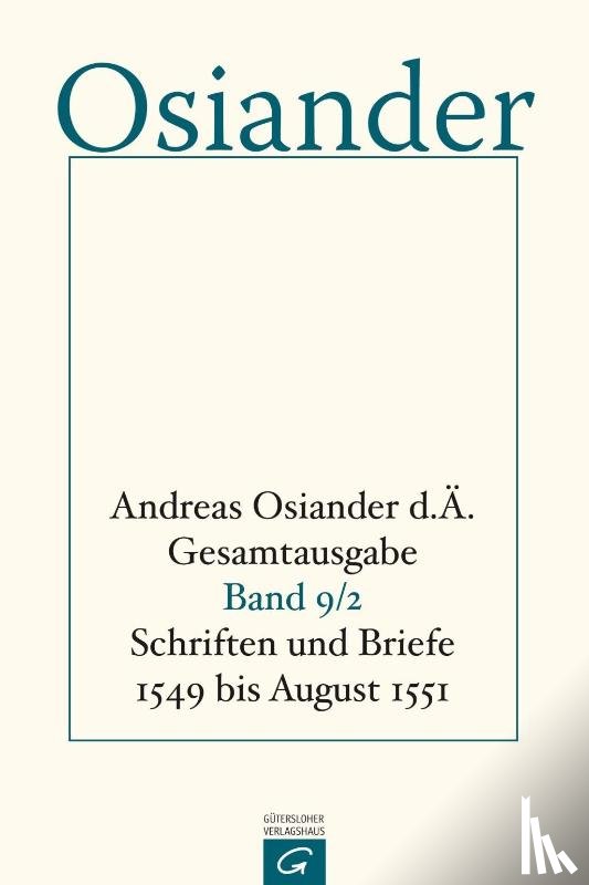  - Schriften und Briefe 1549 bis August 1551