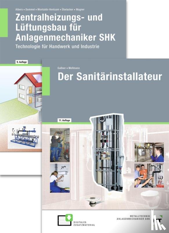 Wagner, Josef, Übelacker, Eugen, Nedo, Harald, Montaldo-Ventsam, Henry - Paketangebot Der Sanitärinstallateur + Zentralheizungs- und Lüftungsbau für Anlagenmechaniker