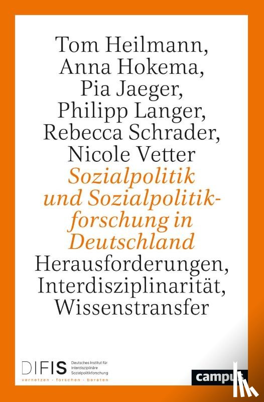 Heilmann, Tom, Hokema, Anna, Jaeger, Pia, Langer, Philipp - Sozialpolitik und Sozialpolitikforschung in Deutschland