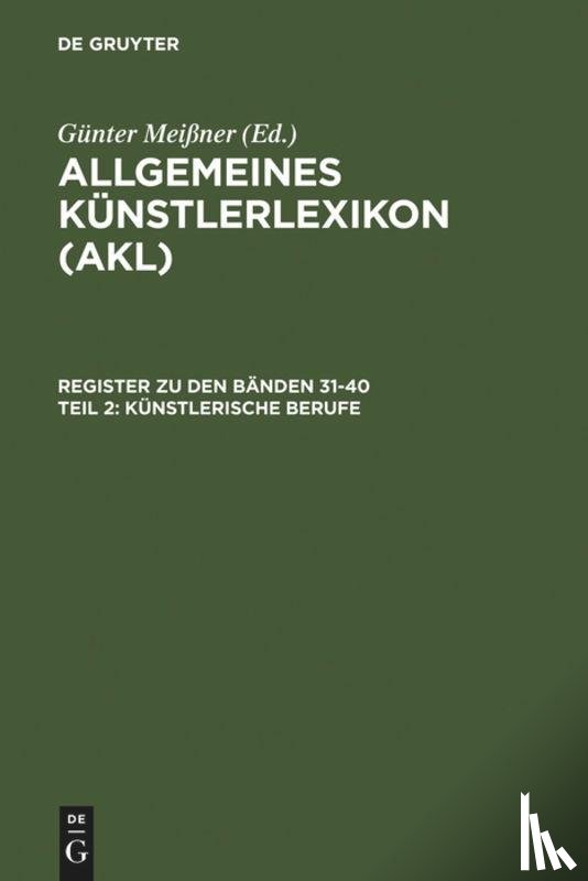 - Kunstlerische Berufe