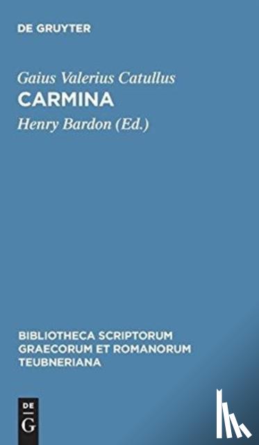 Catullus, Gaius Valerius - Carmina